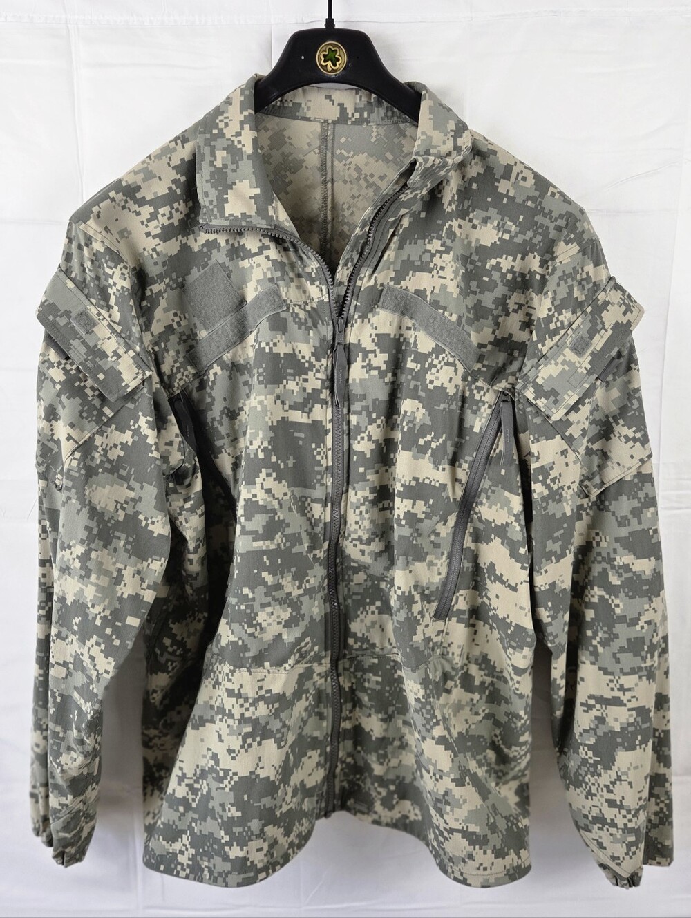 US Navy Gen III Cold Weather Digital Camo Desert Khaki Jacket Mens Medium Zip Up